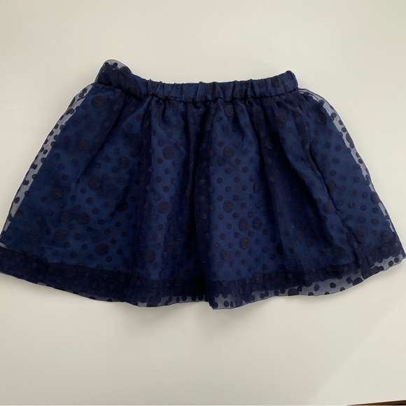 Crewcuts Navy Ruffle Dot Skirt - Picture 4 of 9